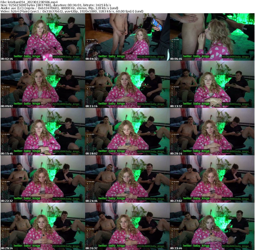 Preview thumb from kristian054 on 2023-01-23 @ bongacams