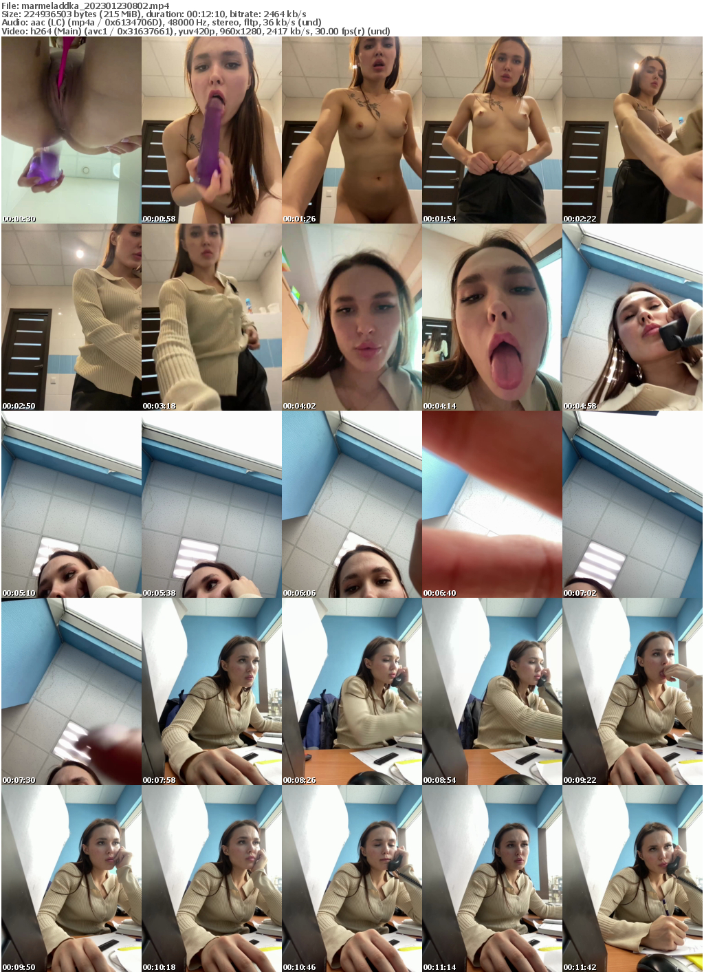 Preview thumb from marmeladdka on 2023-01-23 @ bongacams