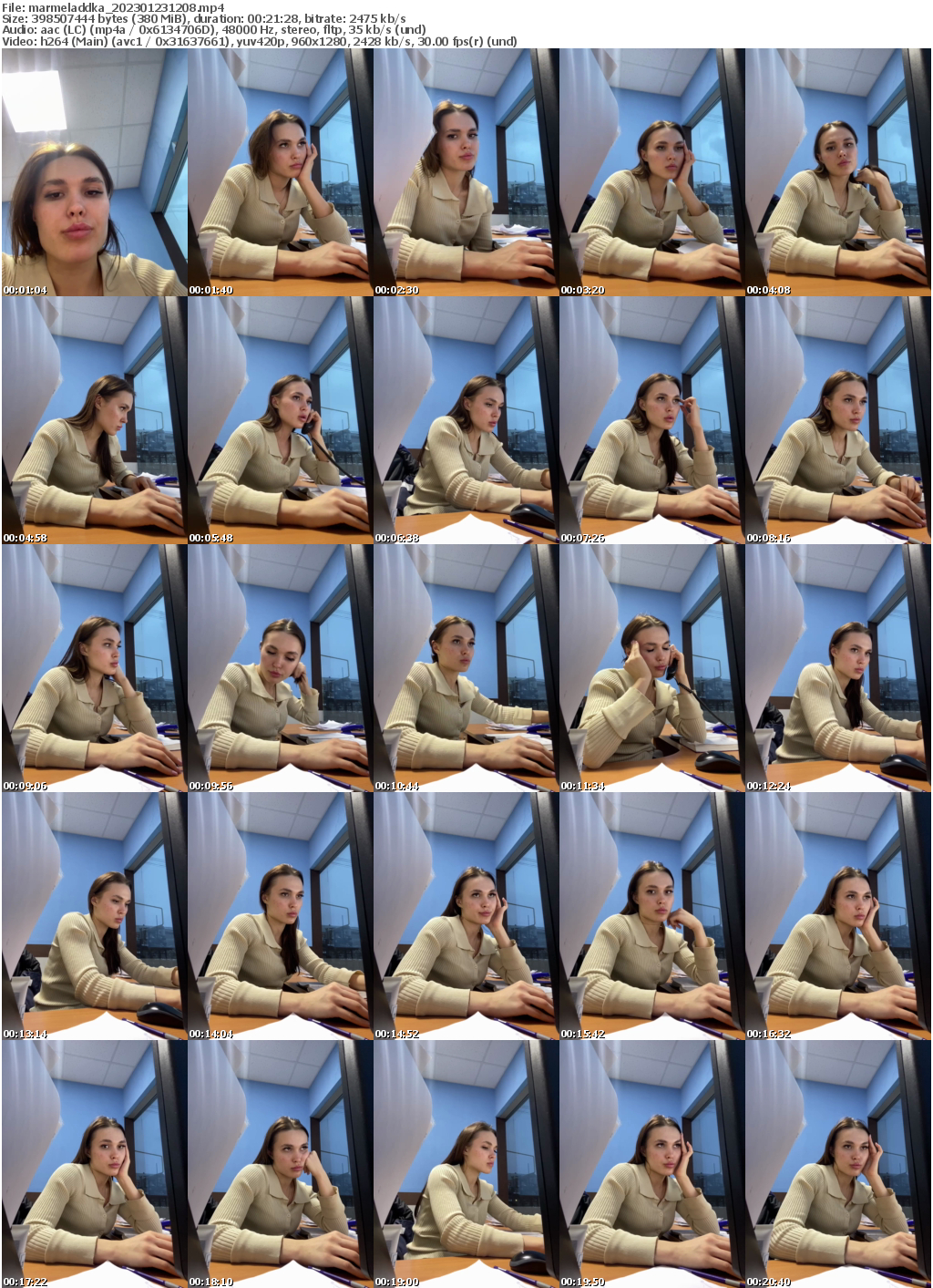 Preview thumb from marmeladdka on 2023-01-23 @ bongacams