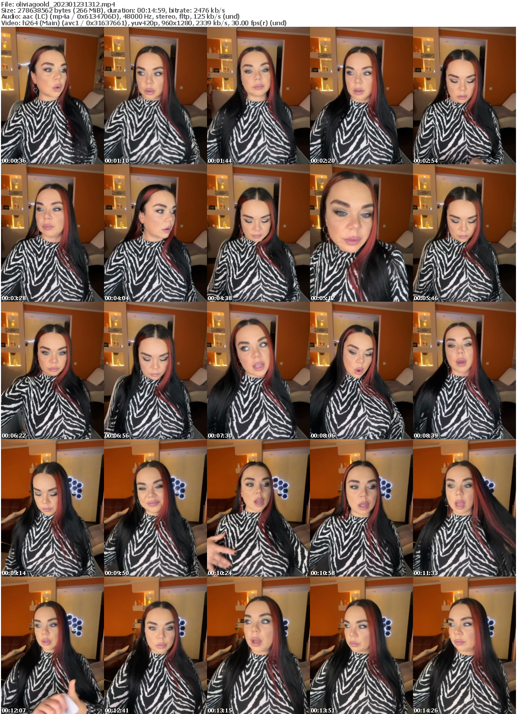 Preview thumb from oliviagoold on 2023-01-23 @ bongacams