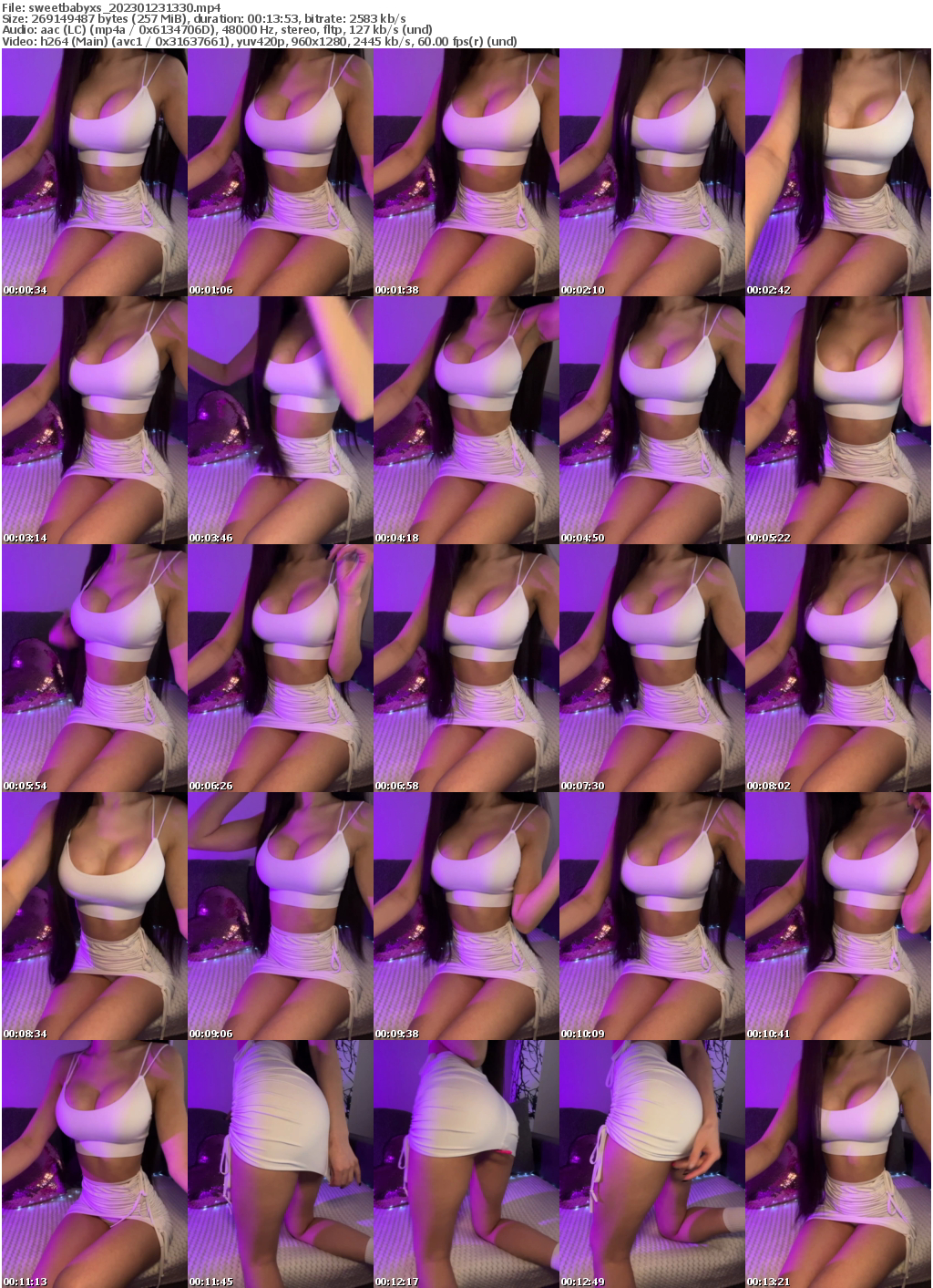 Preview thumb from sweetbabyxs on 2023-01-23 @ bongacams