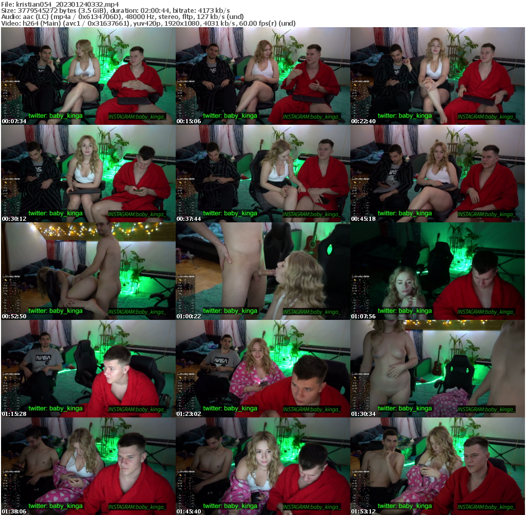 Preview thumb from kristian054 on 2023-01-24 @ bongacams