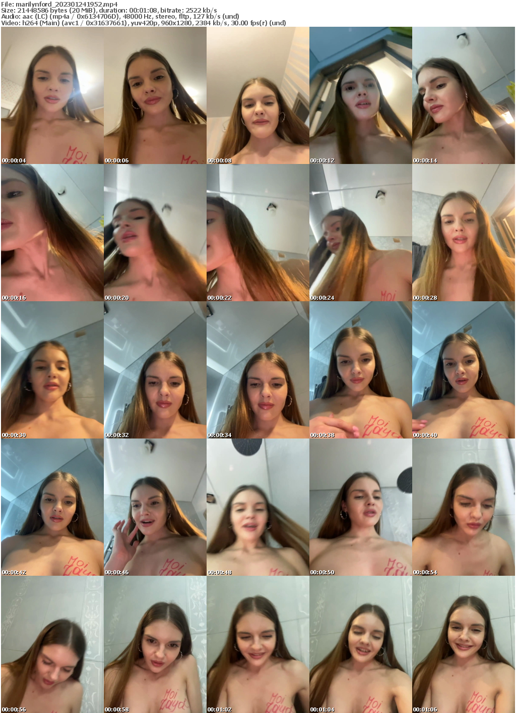 Preview thumb from marilynford on 2023-01-24 @ bongacams