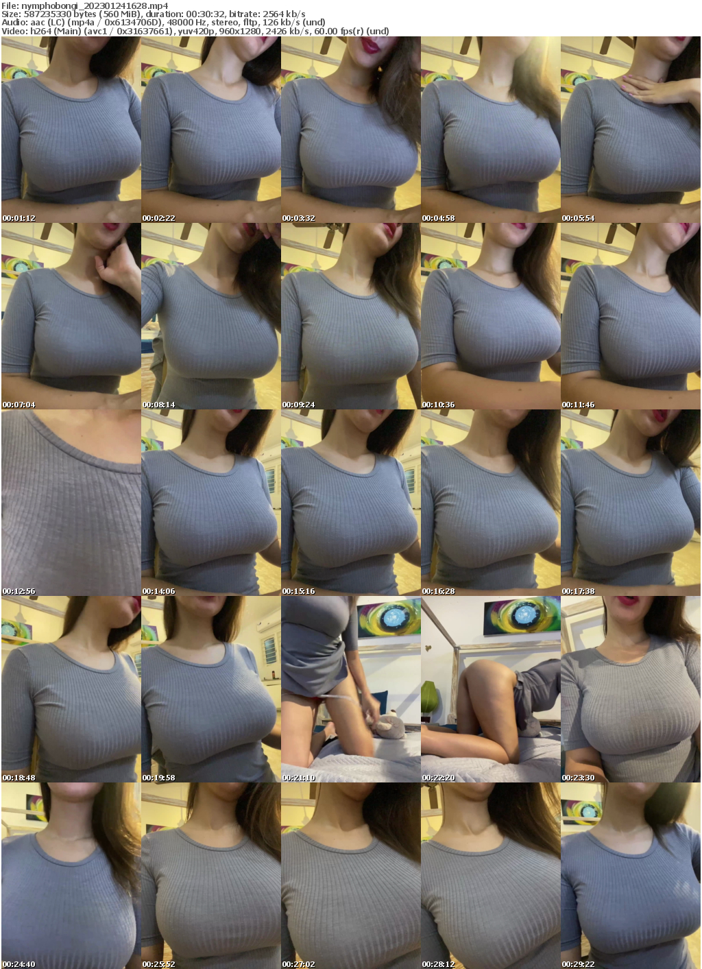 Preview thumb from nymphobongi on 2023-01-24 @ bongacams