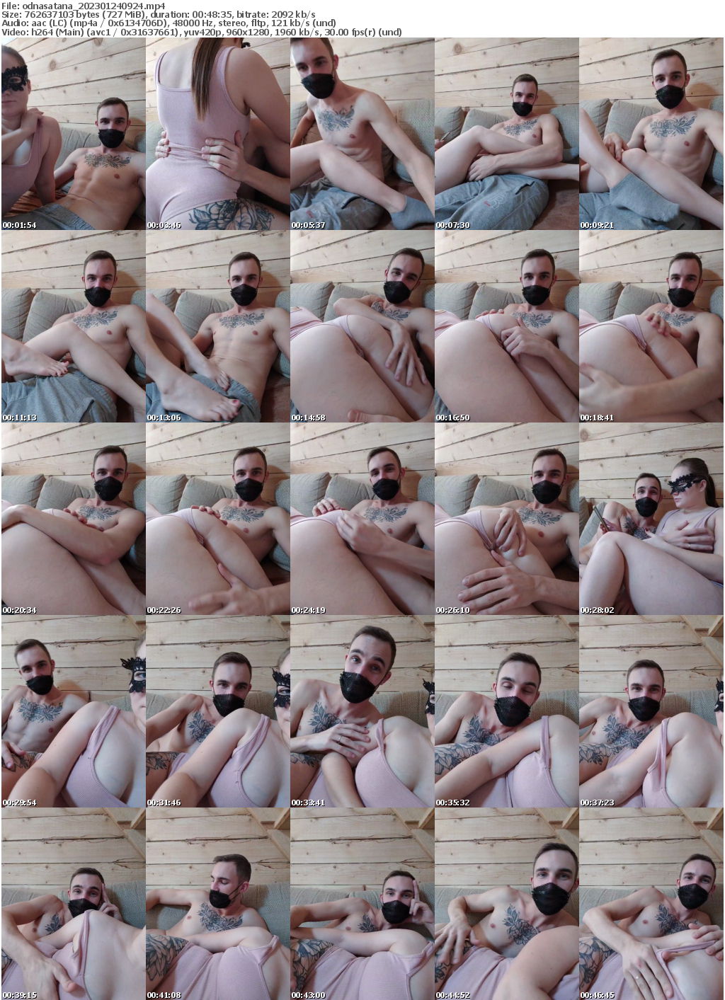 Preview thumb from odnasatana on 2023-01-24 @ bongacams