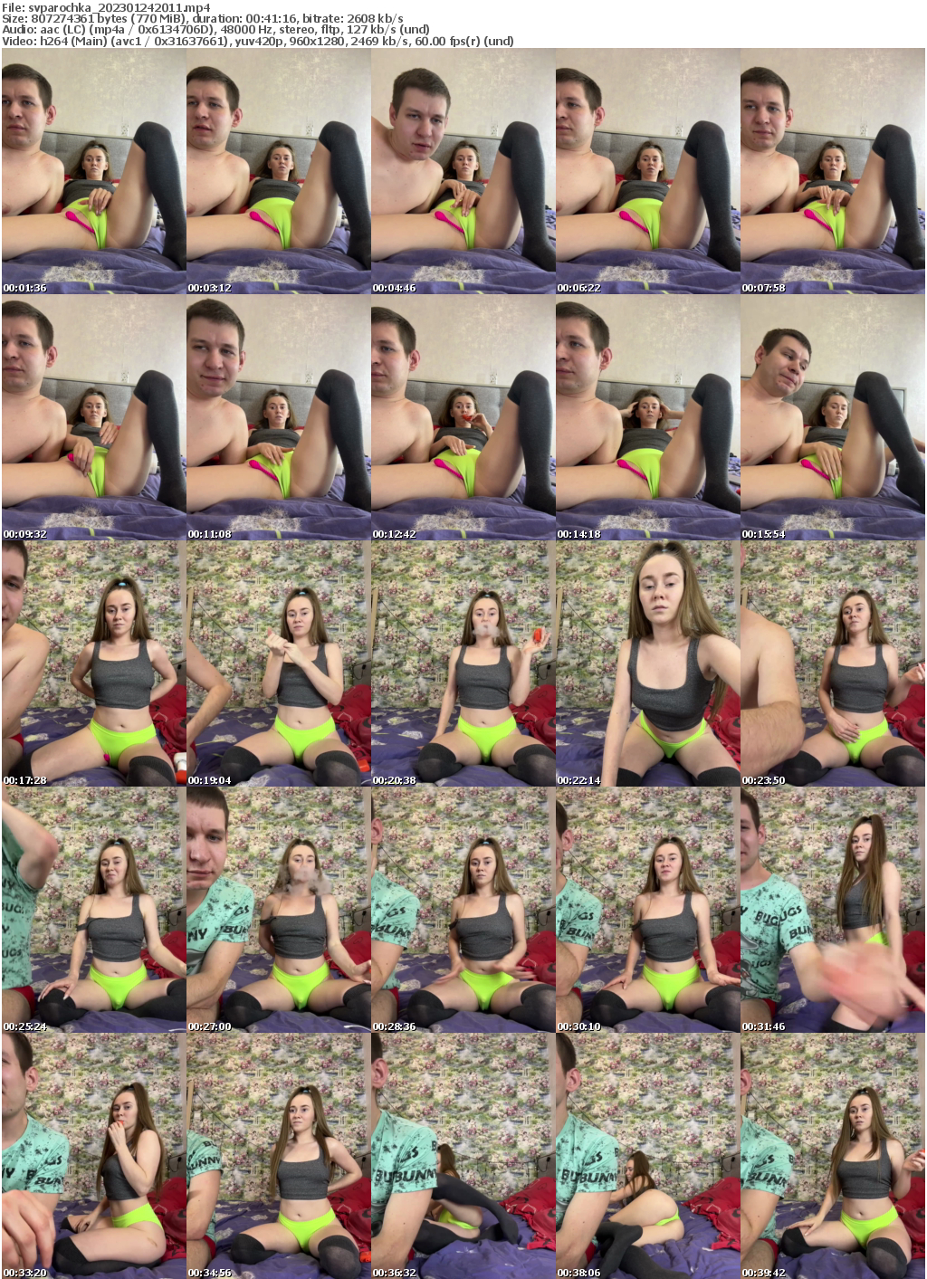 Preview thumb from svparochka on 2023-01-24 @ bongacams