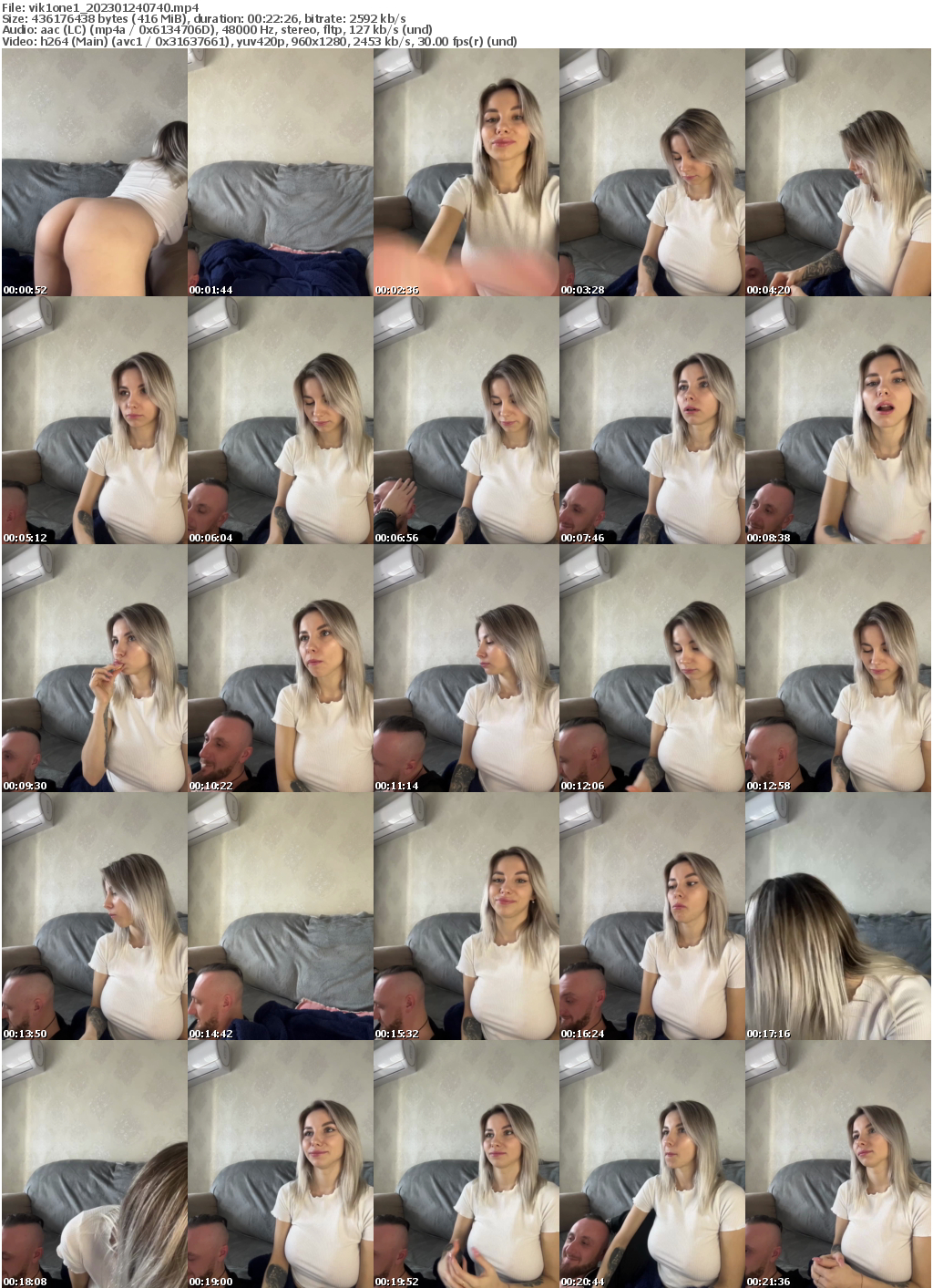 Preview thumb from vik1one1 on 2023-01-24 @ bongacams