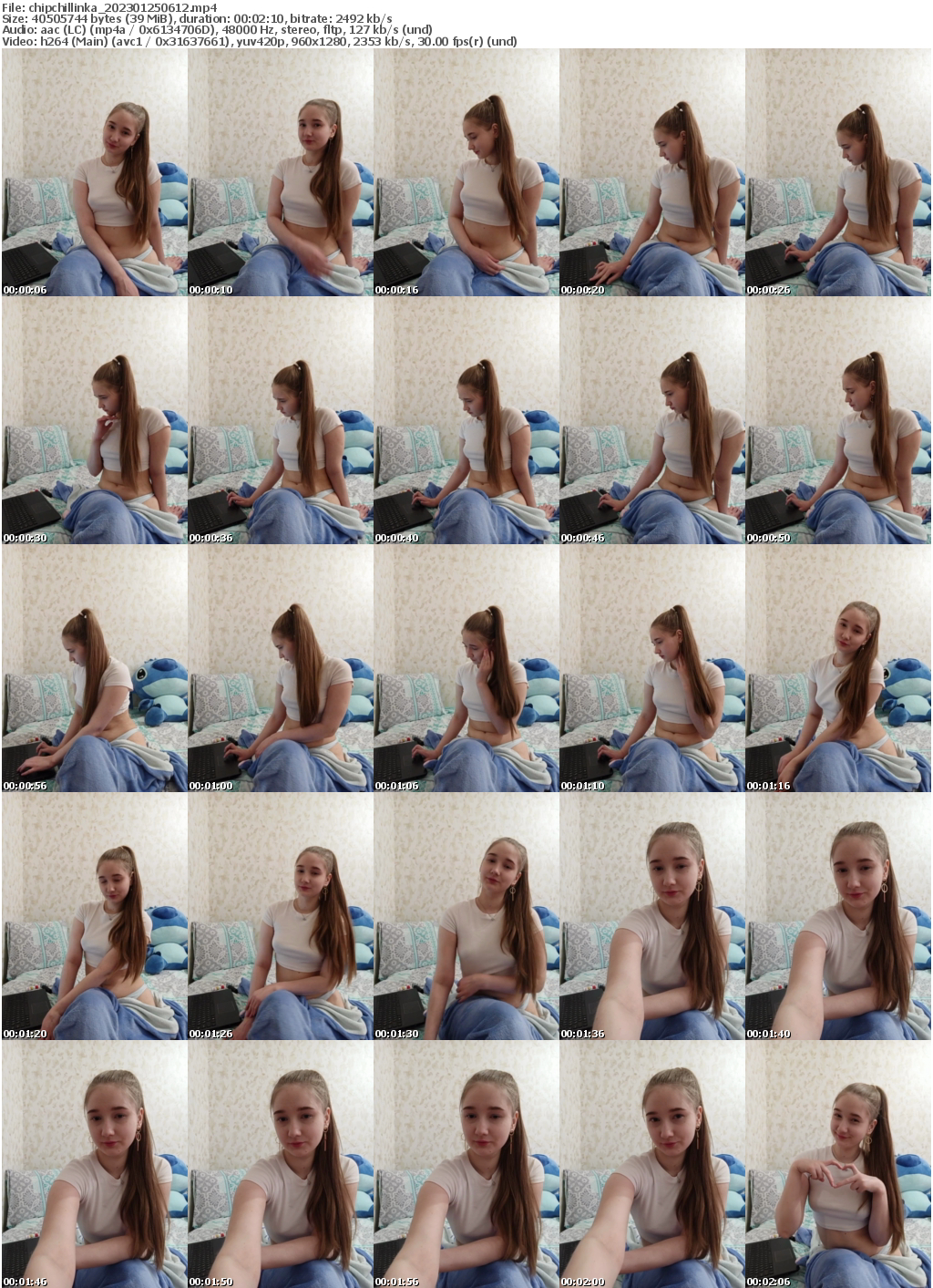 Preview thumb from chipchillinka on 2023-01-25 @ bongacams