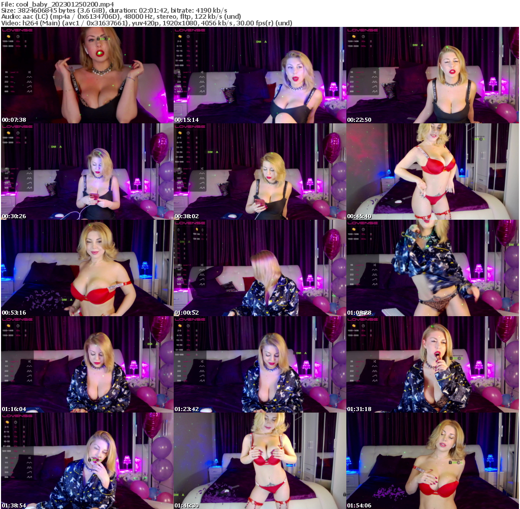 Preview thumb from cool_baby on 2023-01-25 @ bongacams