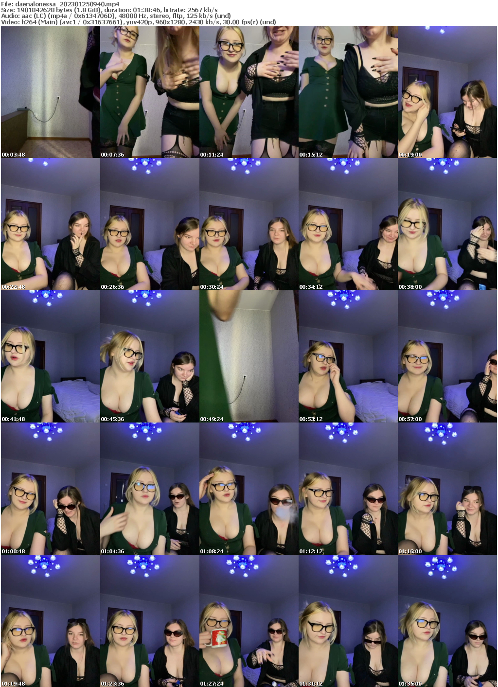 Preview thumb from daenalonessa on 2023-01-25 @ bongacams