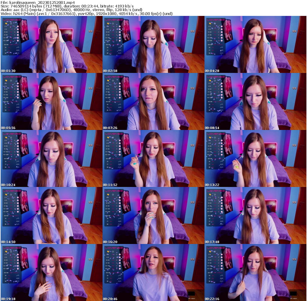 Preview thumb from karolinaqueen on 2023-01-25 @ bongacams