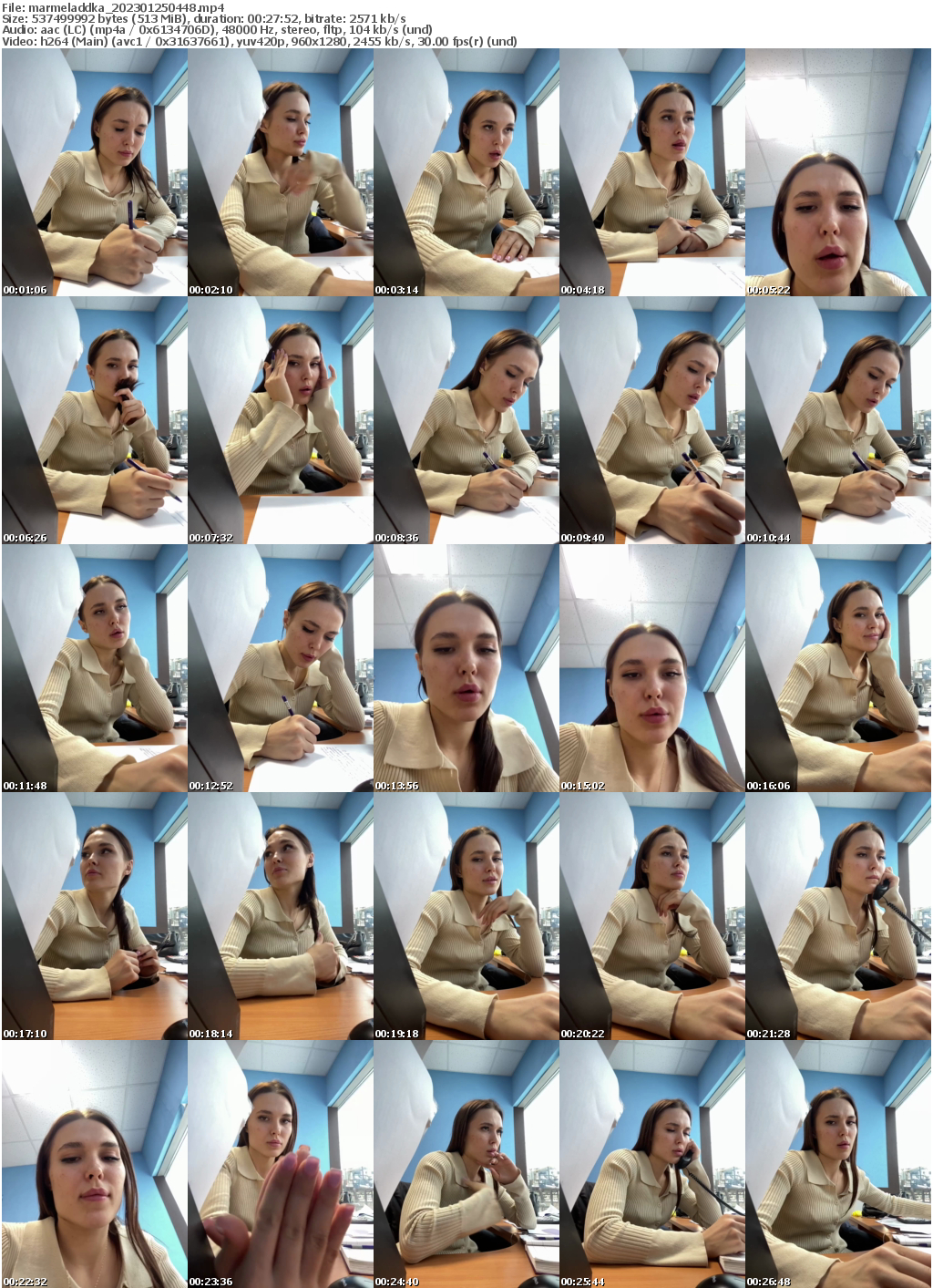 Preview thumb from marmeladdka on 2023-01-25 @ bongacams