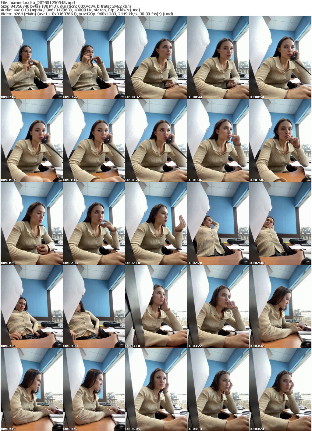 Preview thumb from marmeladdka on 2023-01-25 @ bongacams