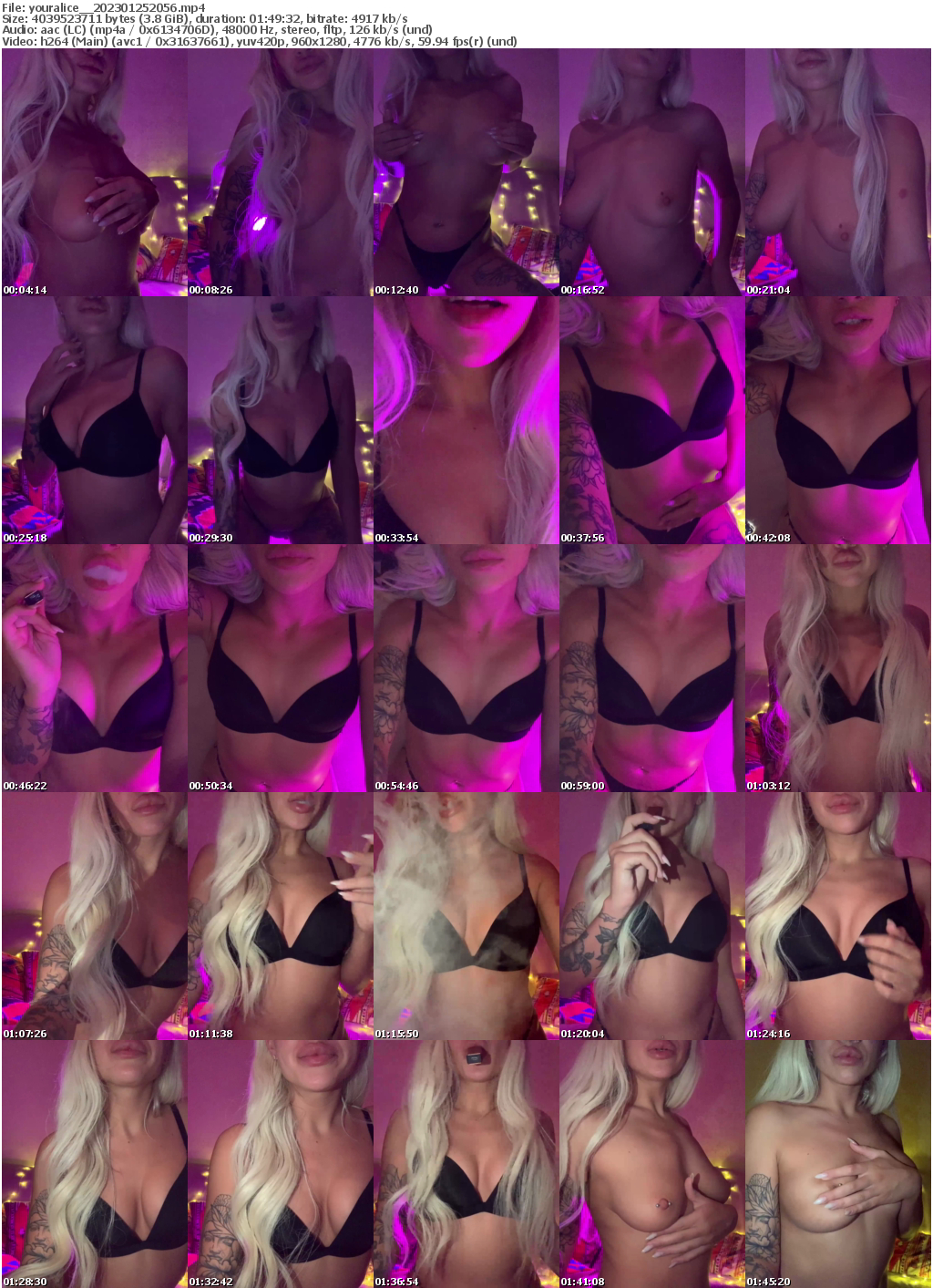 Preview thumb from youralice_ on 2023-01-25 @ bongacams