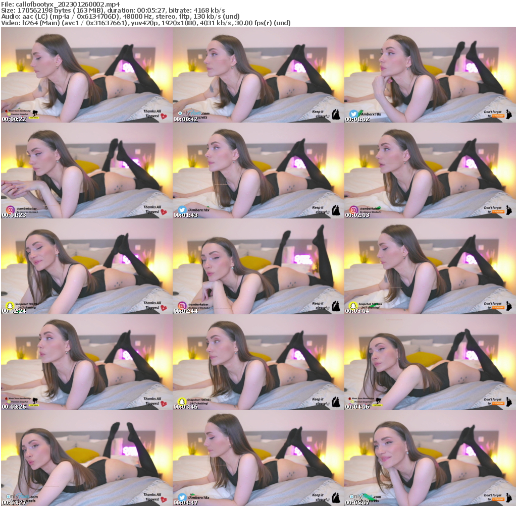 Preview thumb from callofbootyx on 2023-01-26 @ bongacams