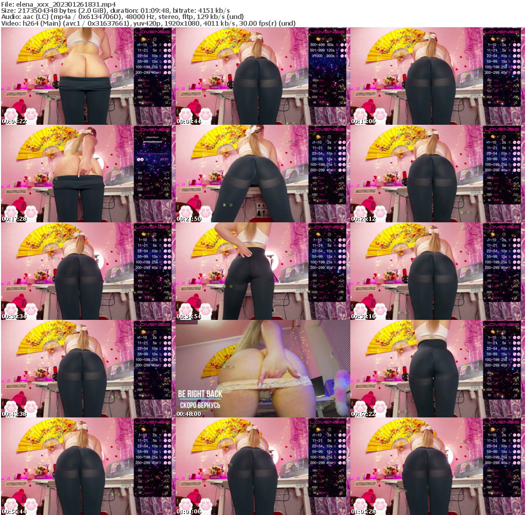 Preview thumb from elena_xxx on 2023-01-26 @ bongacams