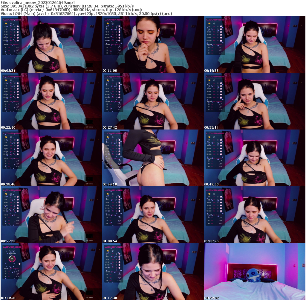 Preview thumb from evelina_meow on 2023-01-26 @ bongacams