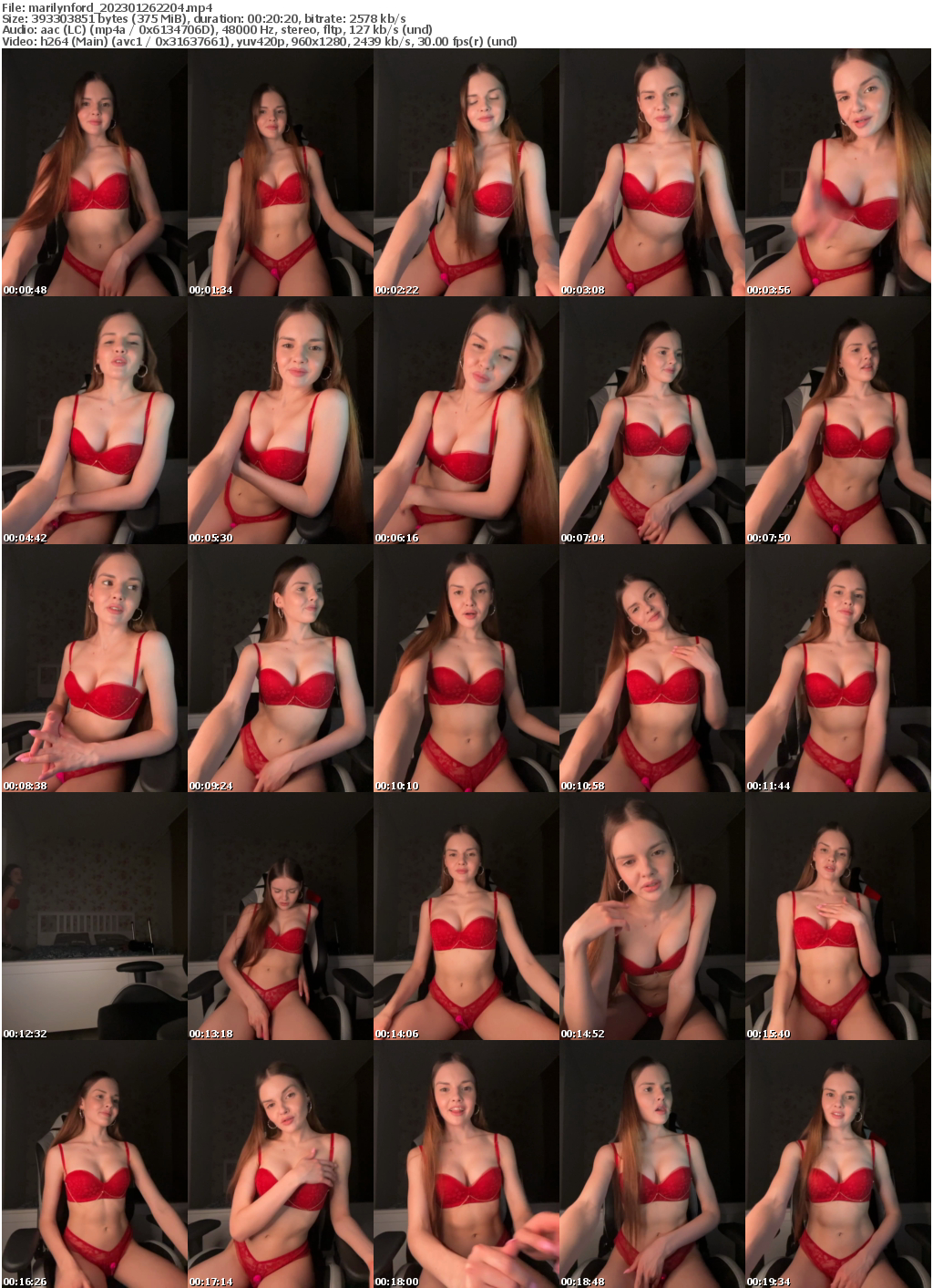 Preview thumb from marilynford on 2023-01-26 @ bongacams