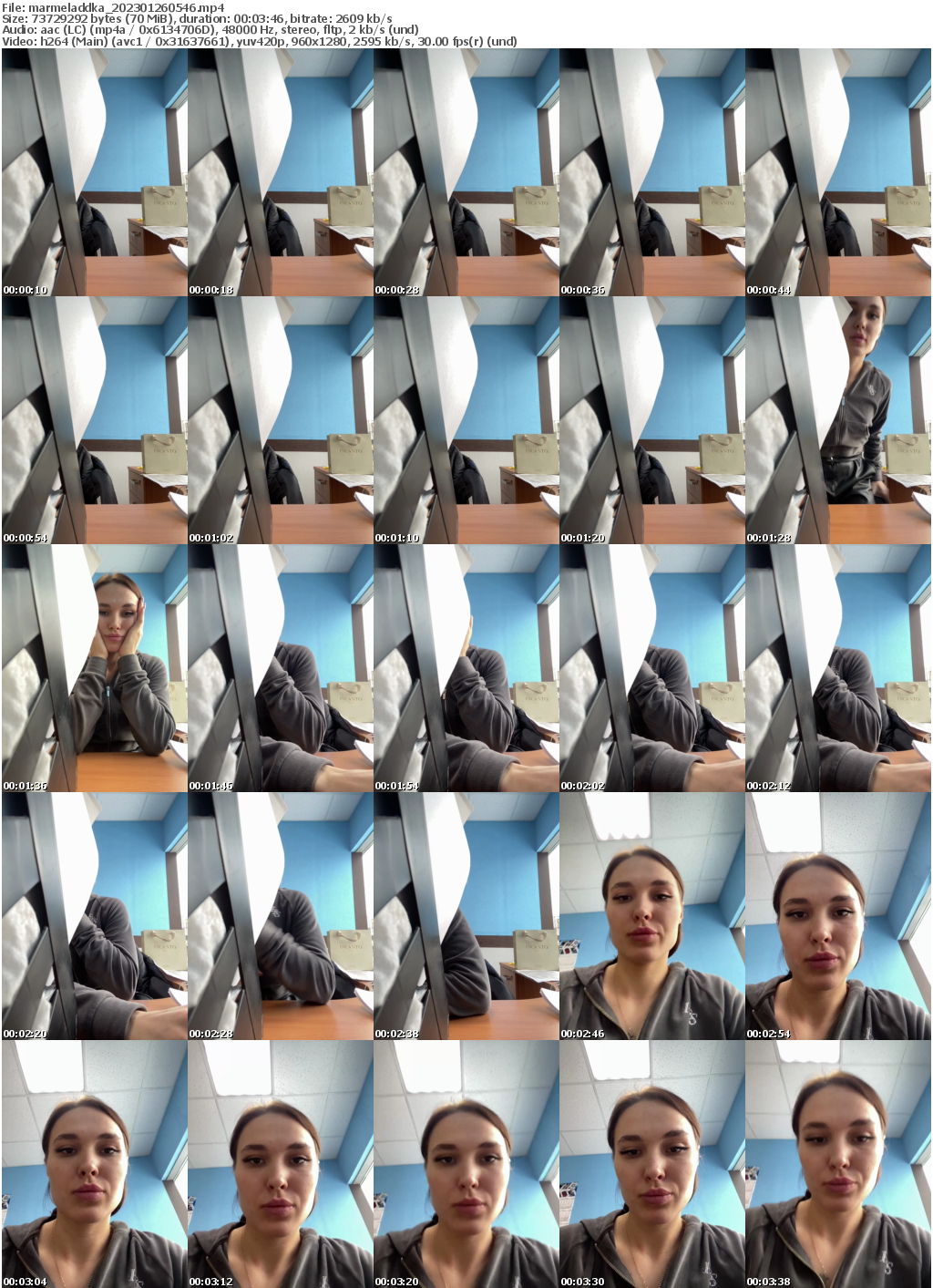 Preview thumb from marmeladdka on 2023-01-26 @ bongacams