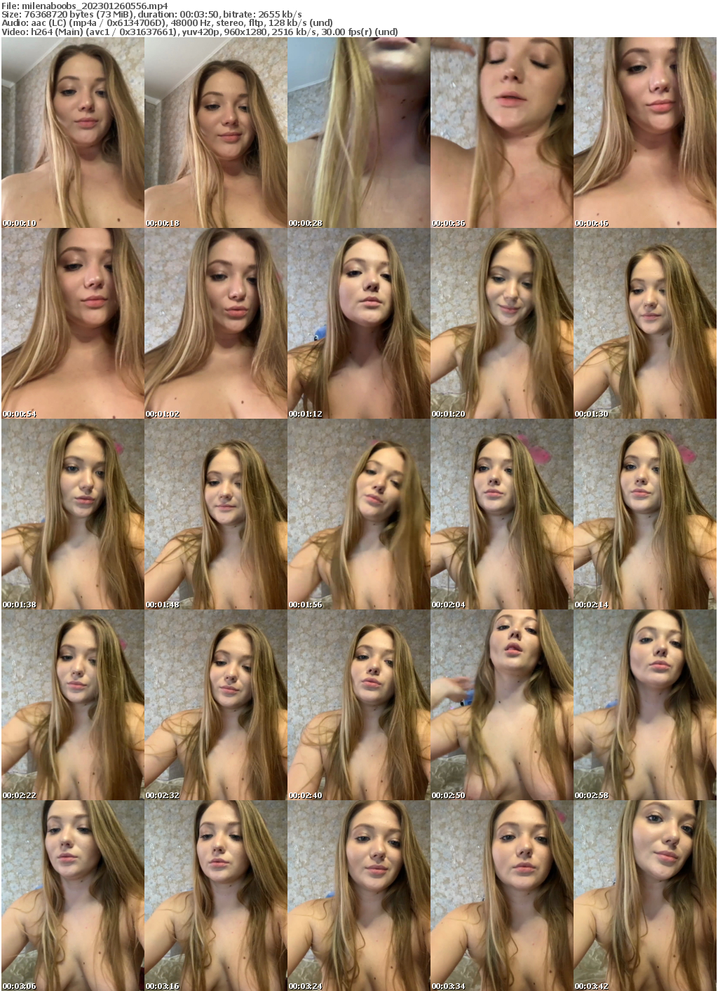 Preview thumb from milenaboobs on 2023-01-26 @ bongacams