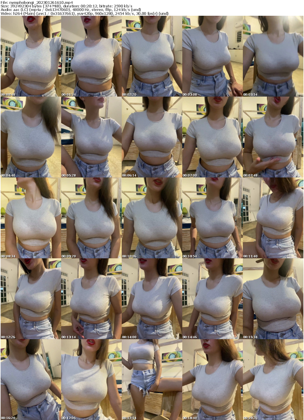 Preview thumb from nymphobongi on 2023-01-26 @ bongacams