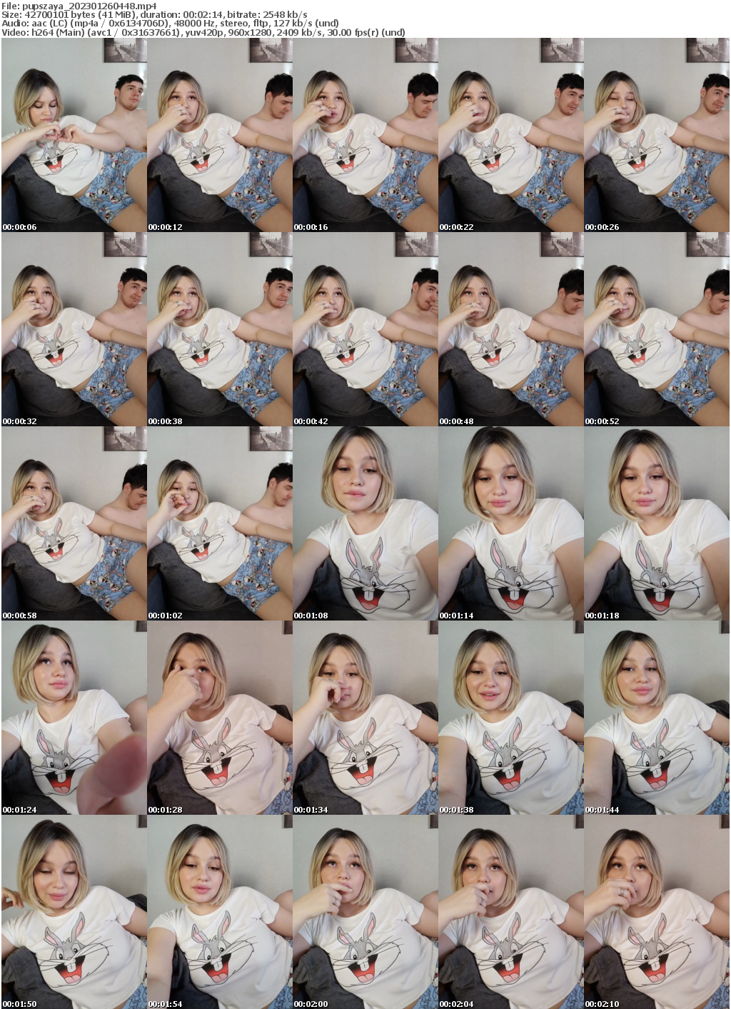 Preview thumb from pupszaya on 2023-01-26 @ bongacams