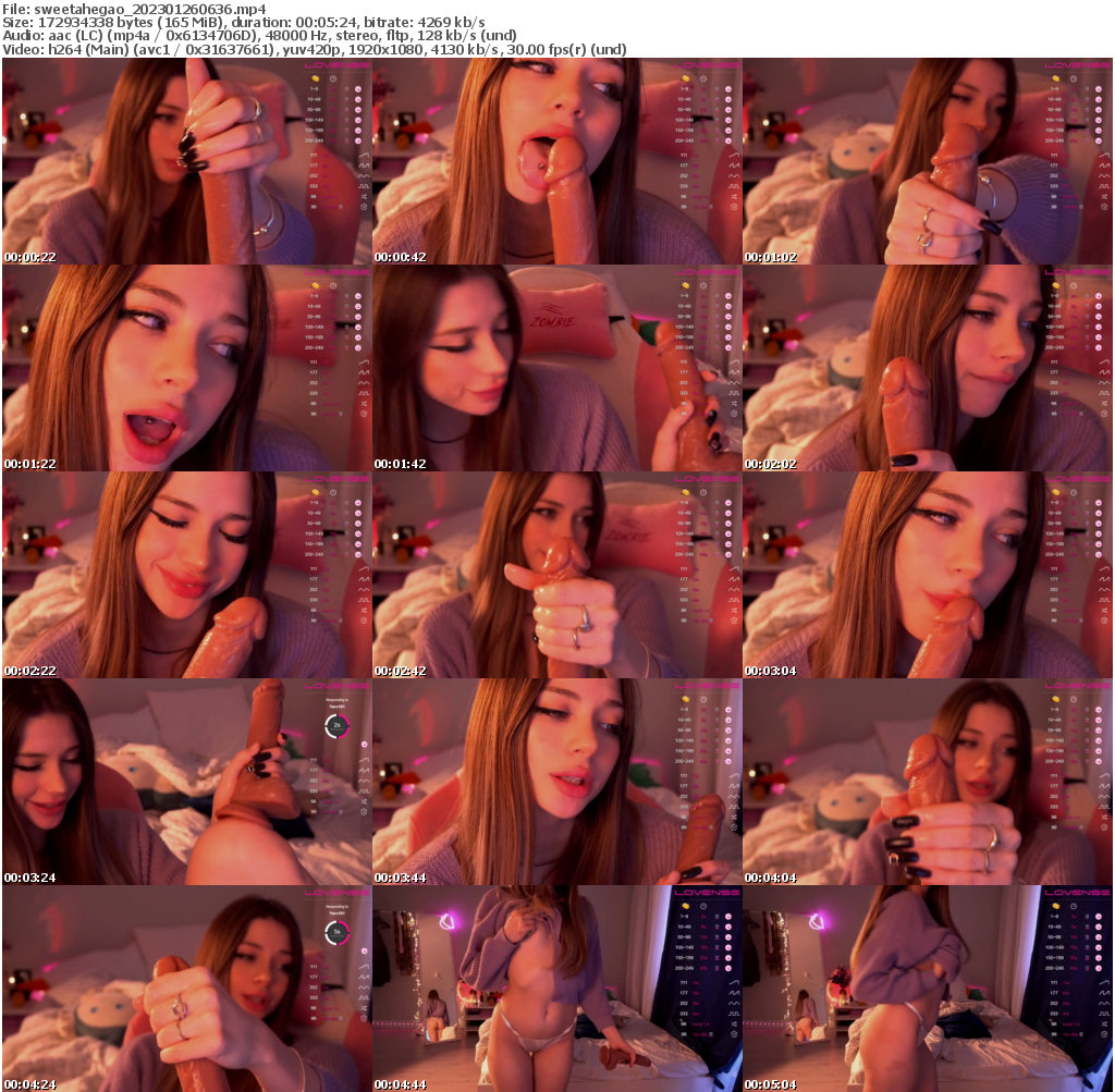 Preview thumb from sweetahegao on 2023-01-26 @ bongacams