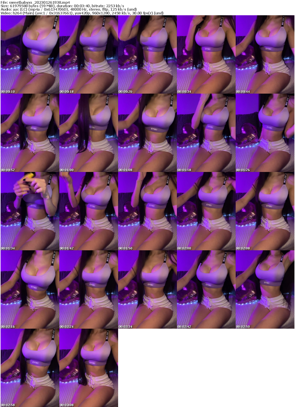 Preview thumb from sweetbabyxs on 2023-01-26 @ bongacams