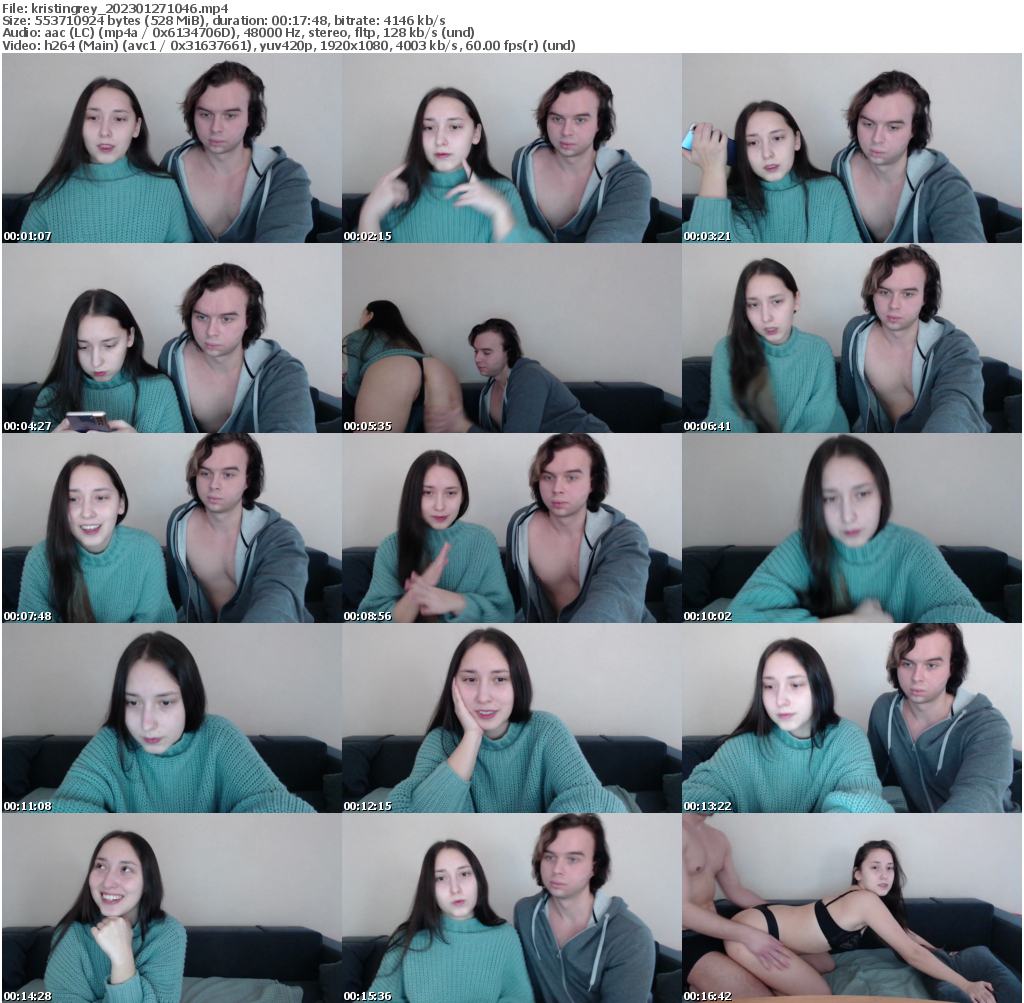 Preview thumb from kristingrey on 2023-01-27 @ bongacams