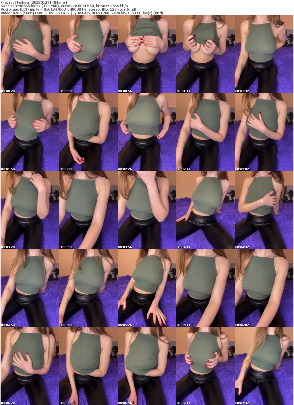 Preview thumb from realityshow on 2023-01-27 @ bongacams