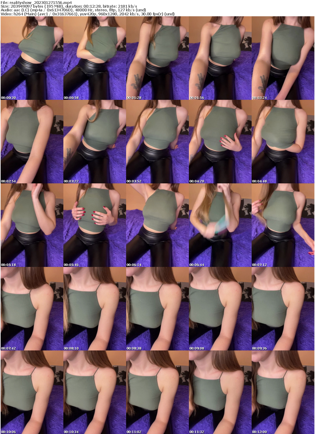 Preview thumb from realityshow on 2023-01-27 @ bongacams