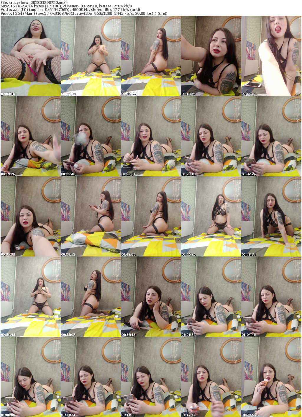 Preview thumb from crazyshow on 2023-01-29 @ bongacams