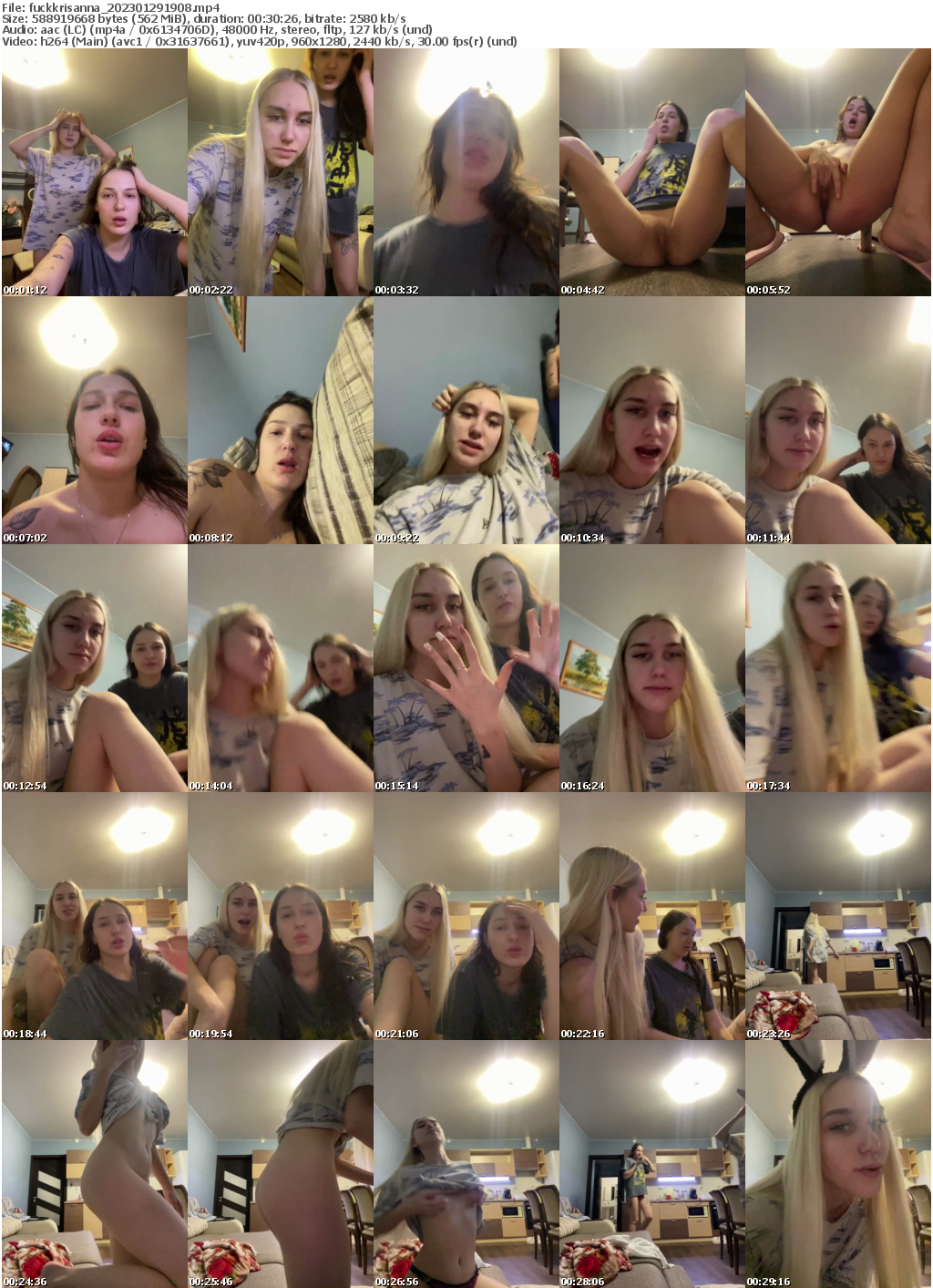 Preview thumb from fuckkrisanna on 2023-01-29 @ bongacams