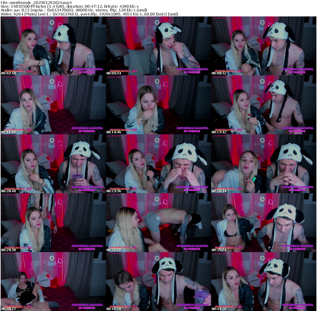 Preview thumb from minifriends on 2023-01-29 @ bongacams