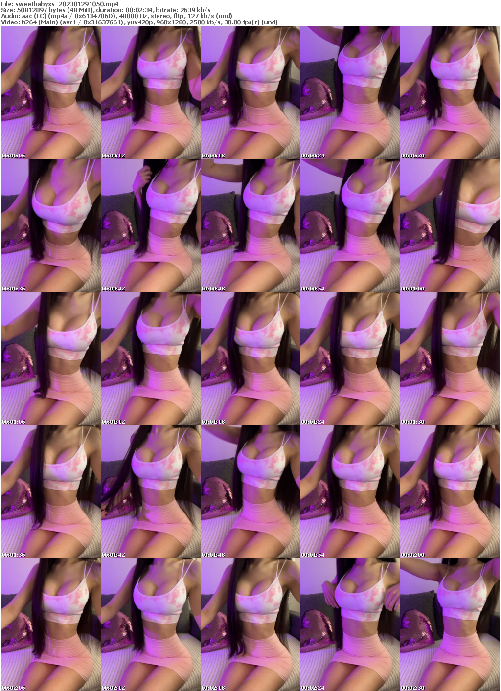 Preview thumb from sweetbabyxs on 2023-01-29 @ bongacams