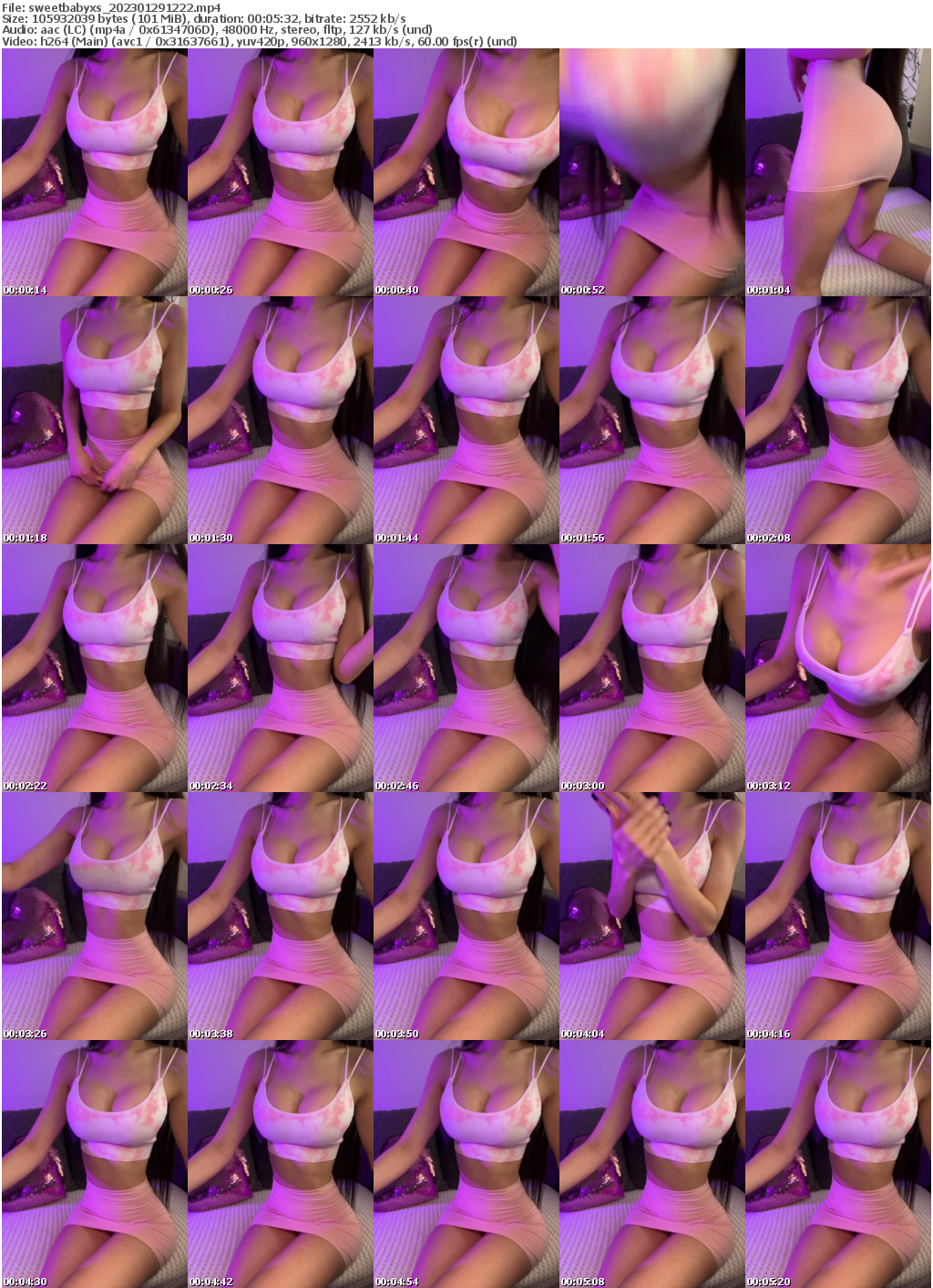 Preview thumb from sweetbabyxs on 2023-01-29 @ bongacams