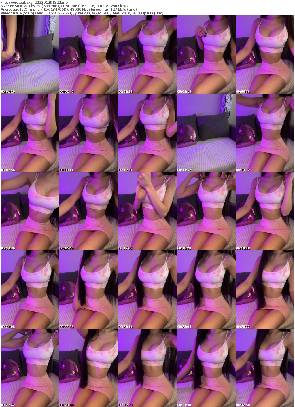 Preview thumb from sweetbabyxs on 2023-01-29 @ bongacams