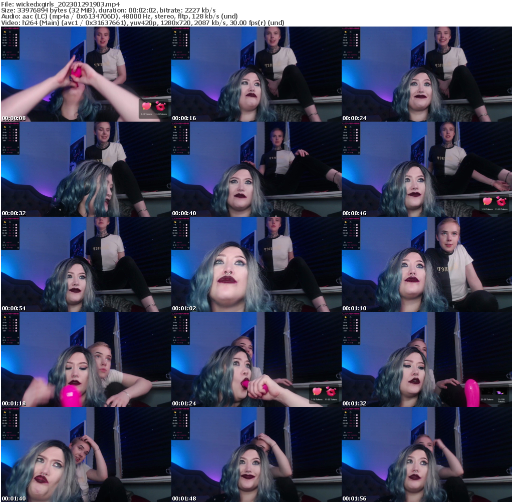 Preview thumb from wickedxgirls on 2023-01-29 @ bongacams