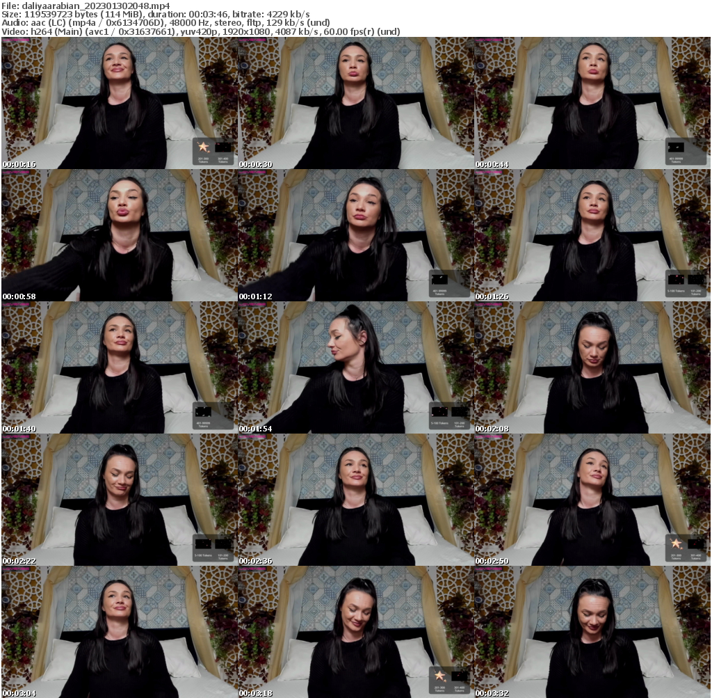 Preview thumb from daliyaarabian on 2023-01-30 @ bongacams