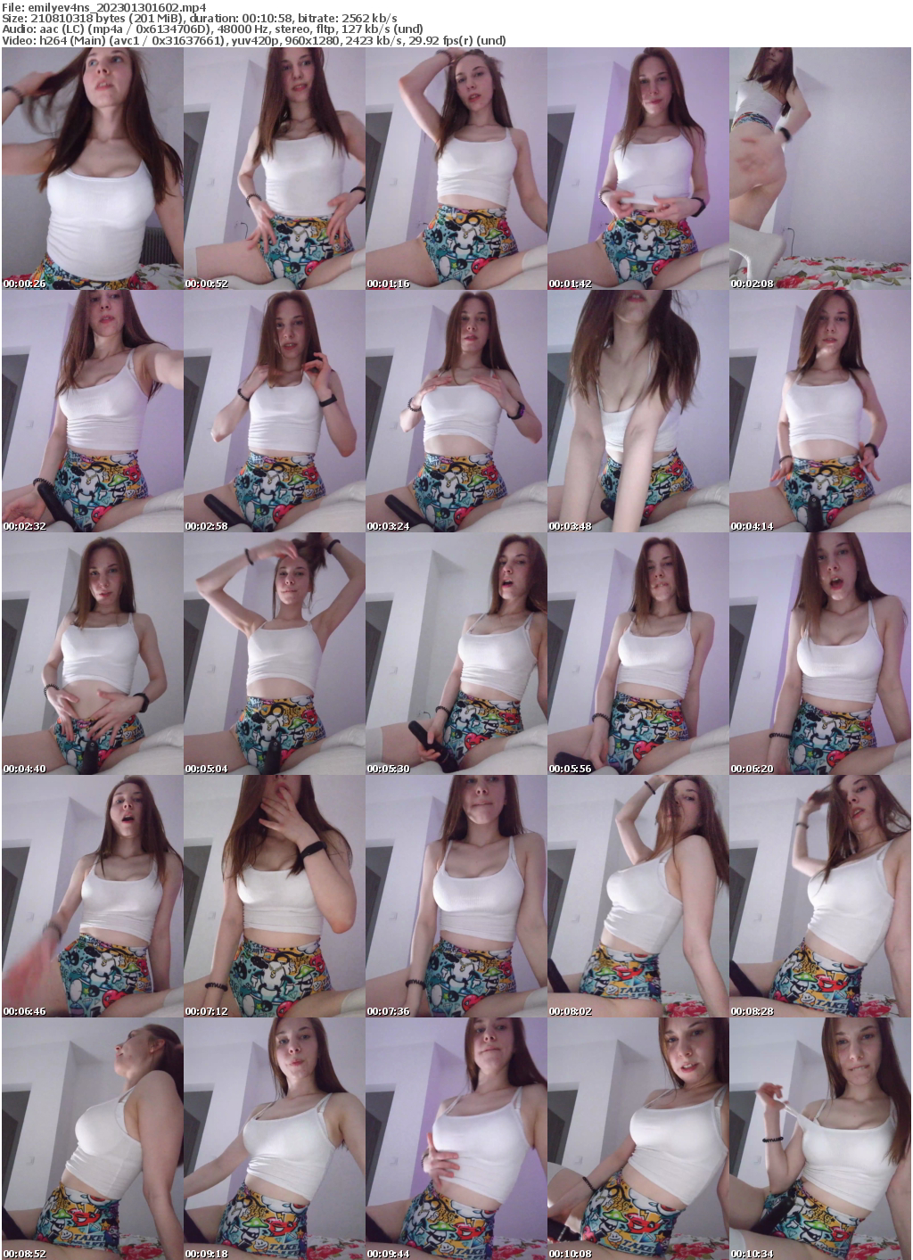 Preview thumb from emilyev4ns on 2023-01-30 @ bongacams