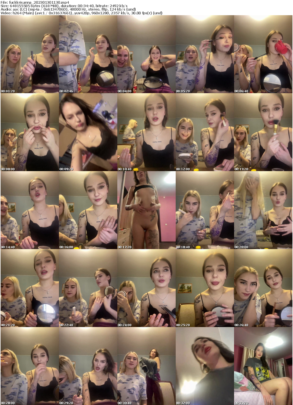 Preview thumb from fuckkrisanna on 2023-01-30 @ bongacams