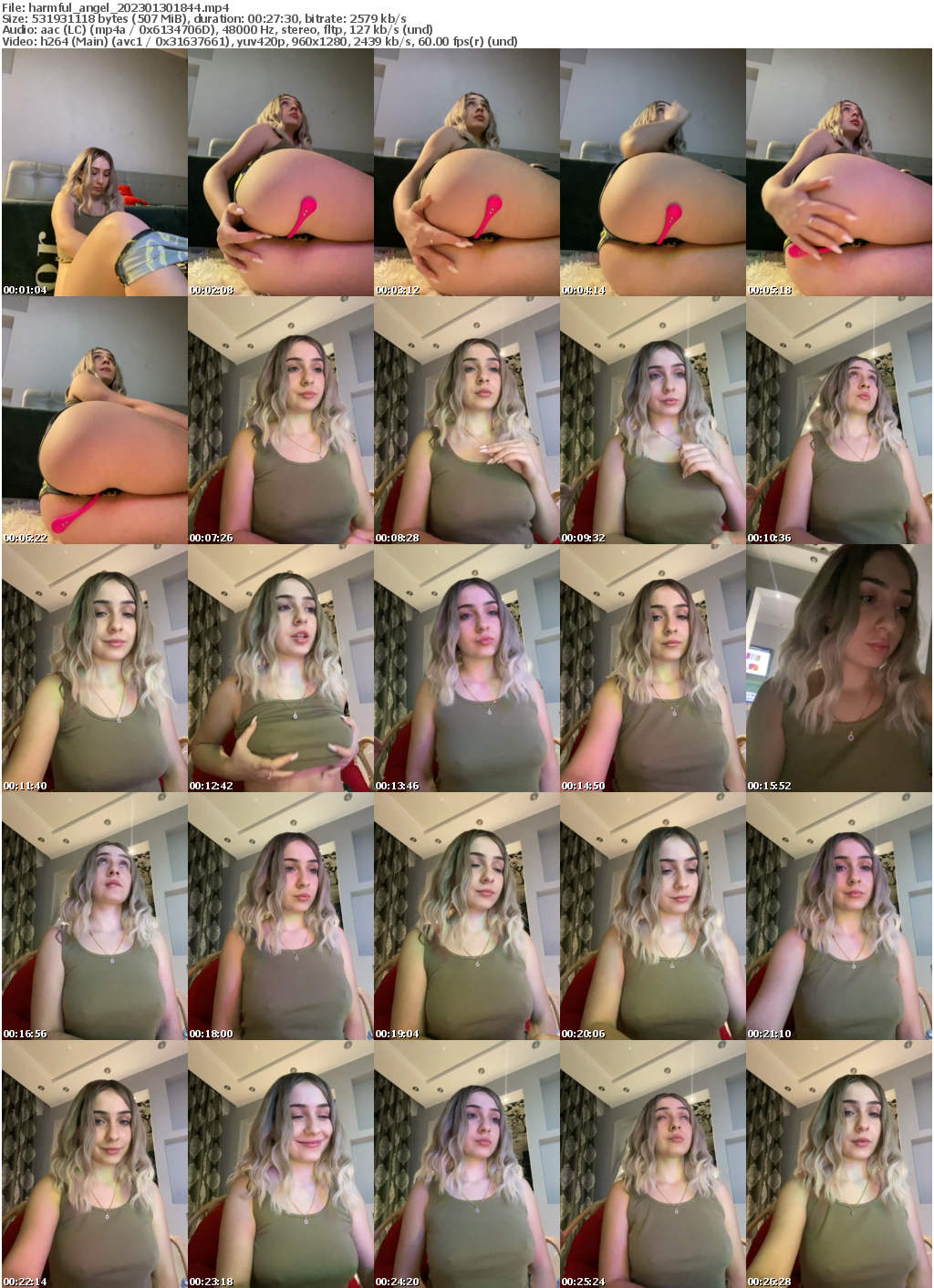 Preview thumb from harmful_angel on 2023-01-30 @ bongacams