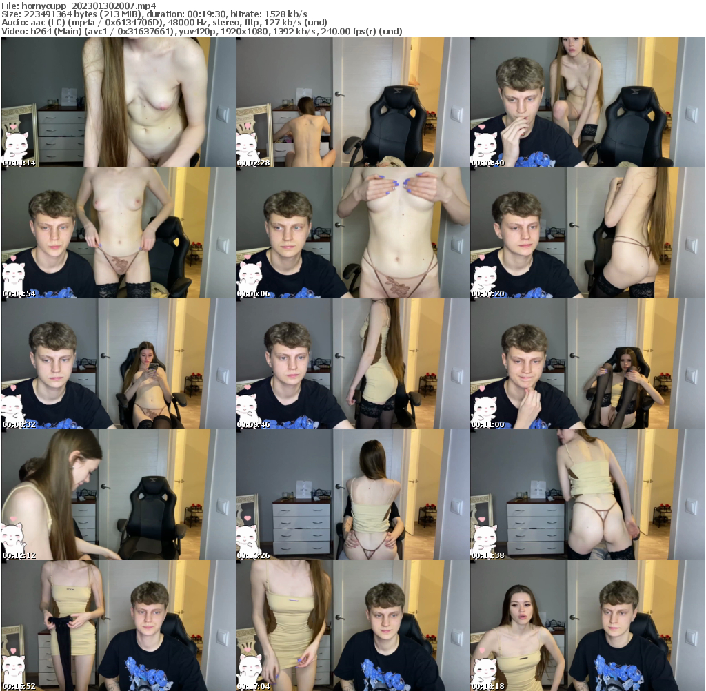 Preview thumb from hornycupp on 2023-01-30 @ bongacams