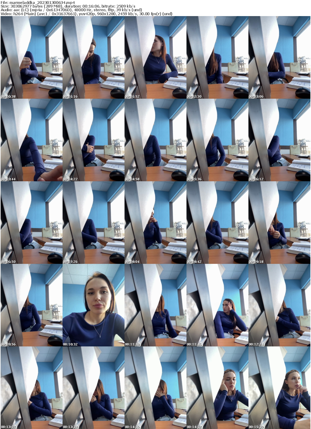 Preview thumb from marmeladdka on 2023-01-30 @ bongacams