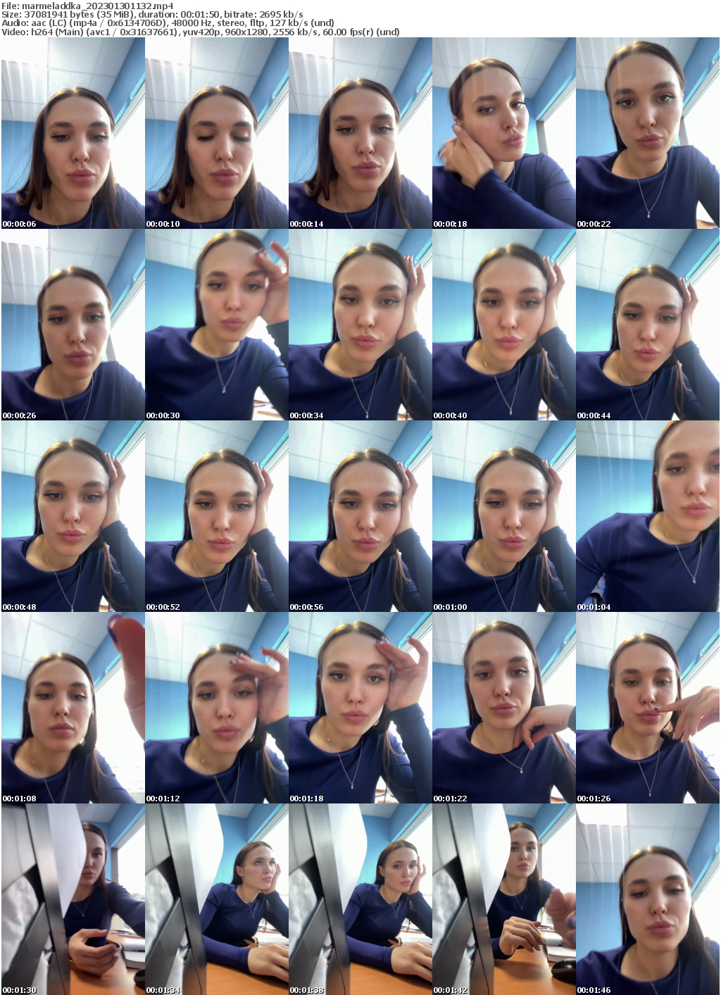 Preview thumb from marmeladdka on 2023-01-30 @ bongacams