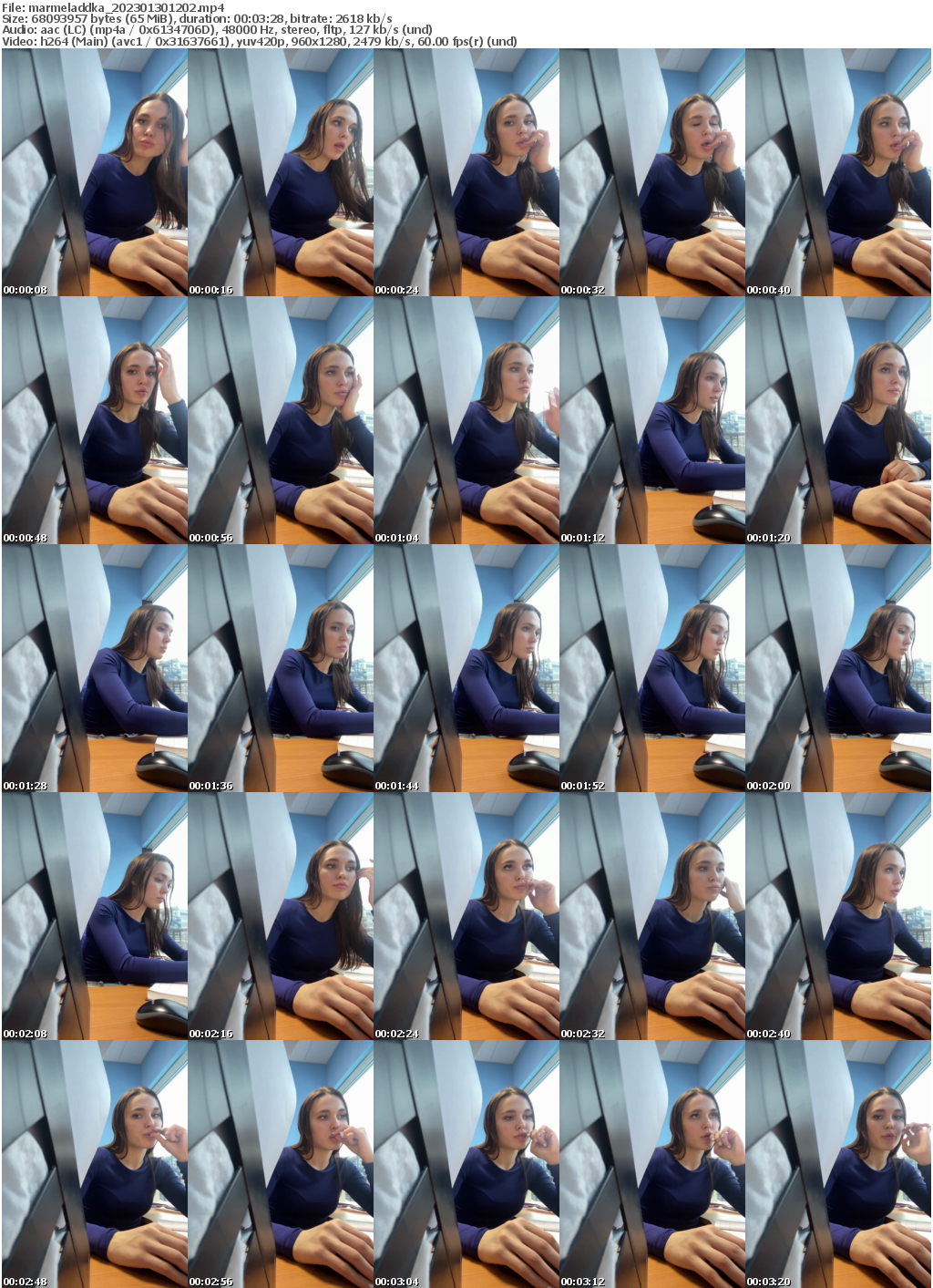 Preview thumb from marmeladdka on 2023-01-30 @ bongacams