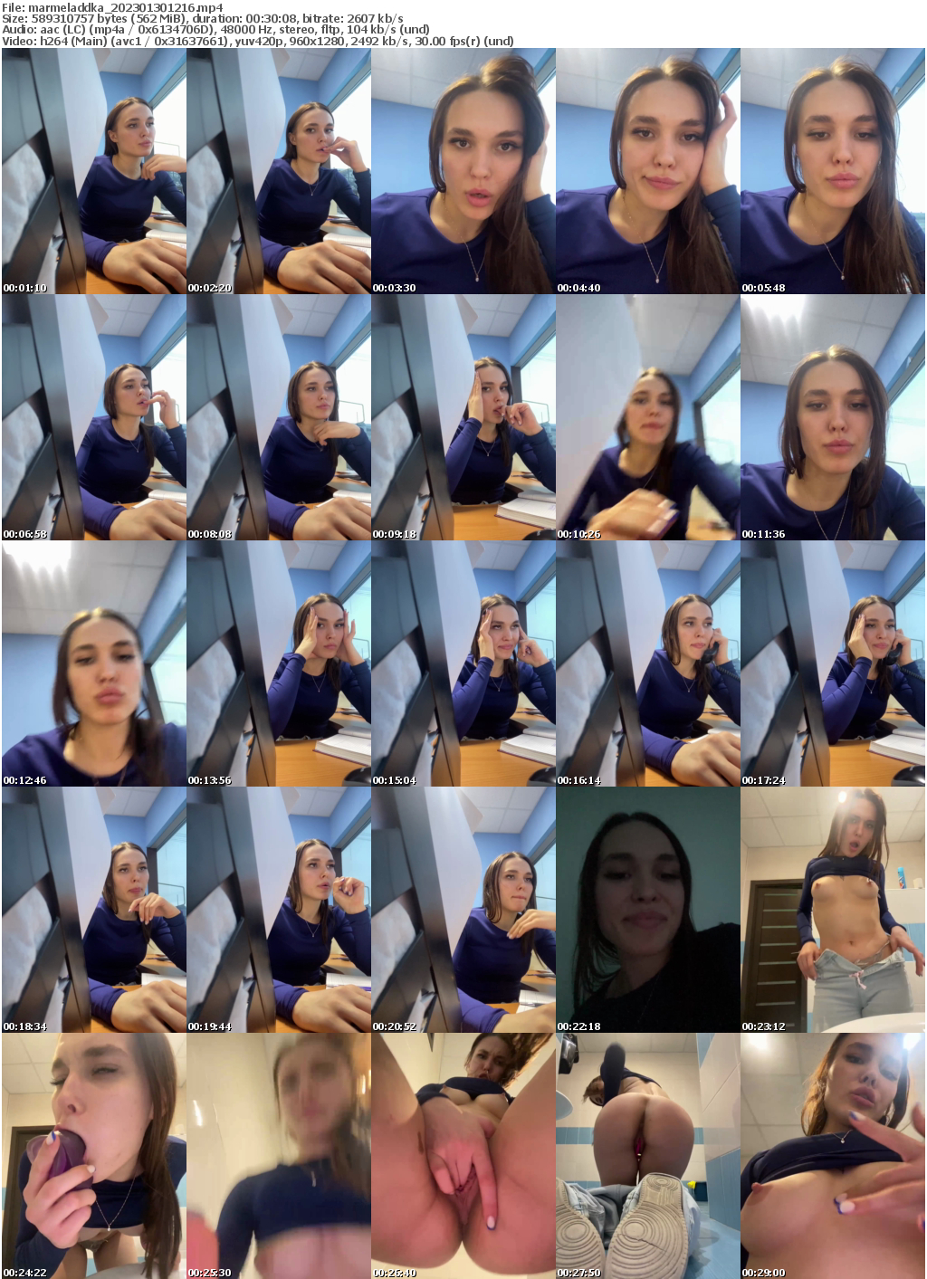 Preview thumb from marmeladdka on 2023-01-30 @ bongacams