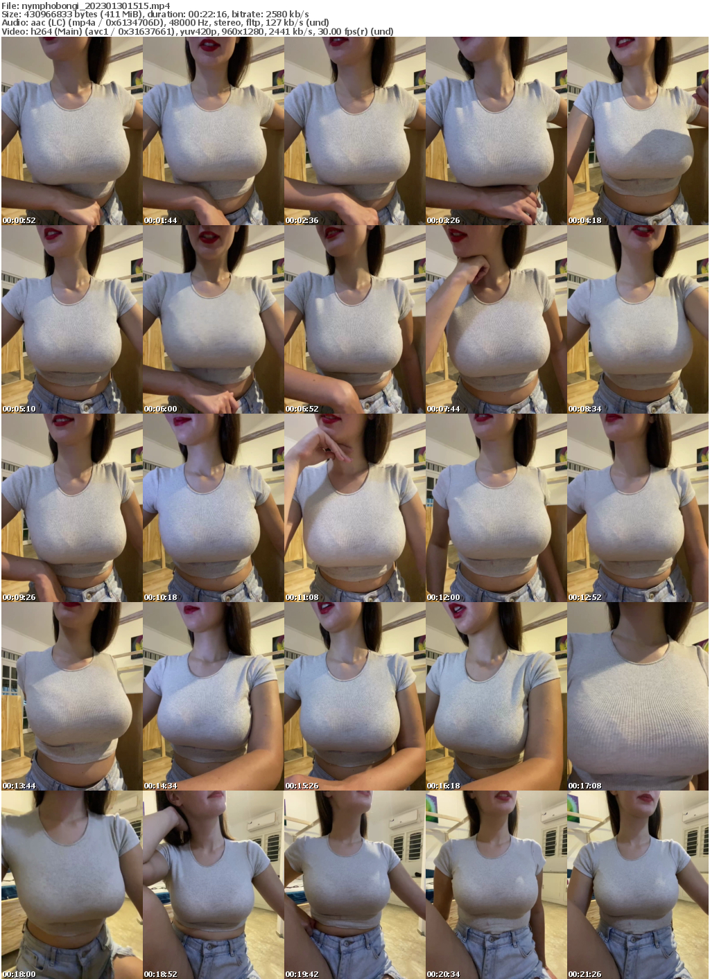 Preview thumb from nymphobongi on 2023-01-30 @ bongacams