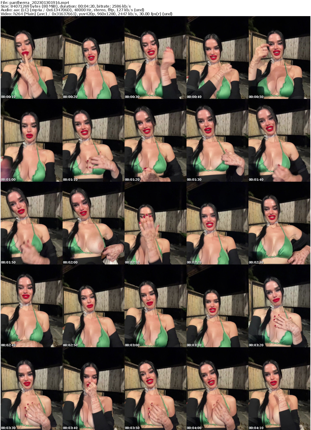 Preview thumb from pantherrra on 2023-01-30 @ bongacams