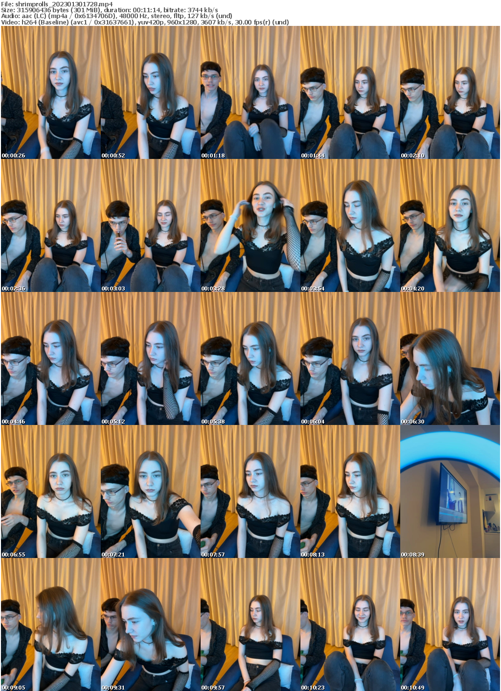 Preview thumb from shrimprolls on 2023-01-30 @ bongacams